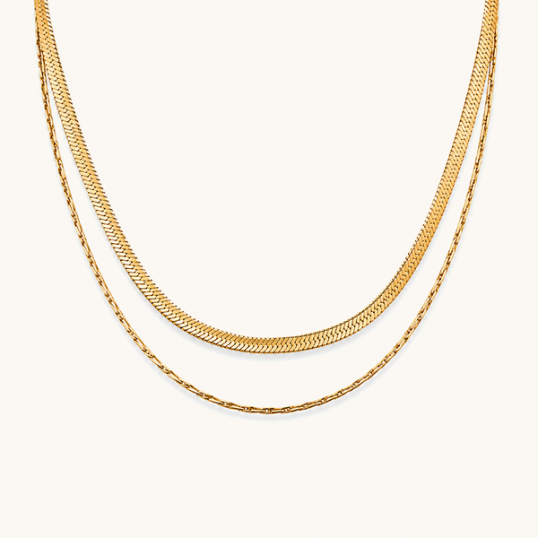 Sienna Layered Necklace - 18K Gold Plated