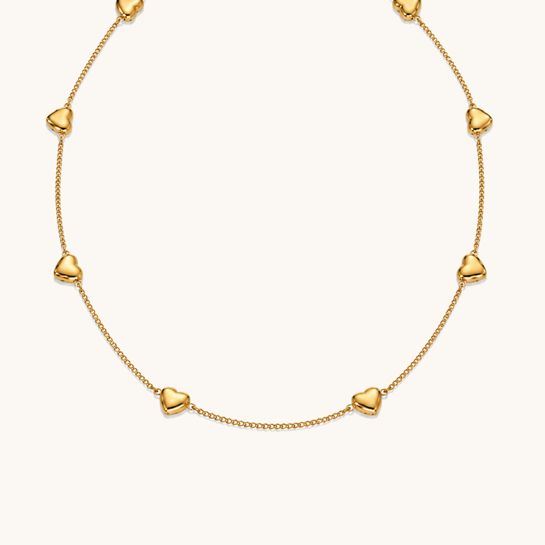 Love Chain Necklace - 18K Gold Plated