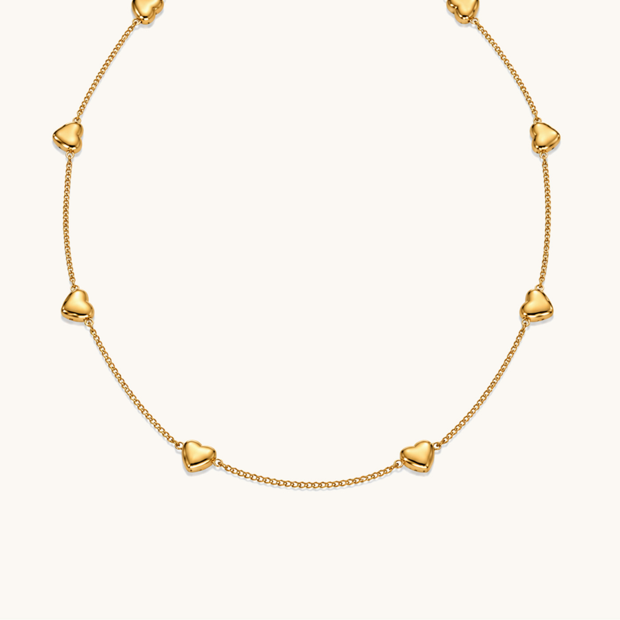 Love Chain Necklace - 18K Gold Plated image 1