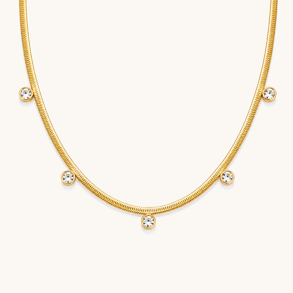 Spark Dot Necklace - 18K Gold Plated