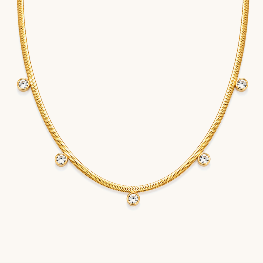 Spark Dot Necklace - 18K Gold Plated image 1