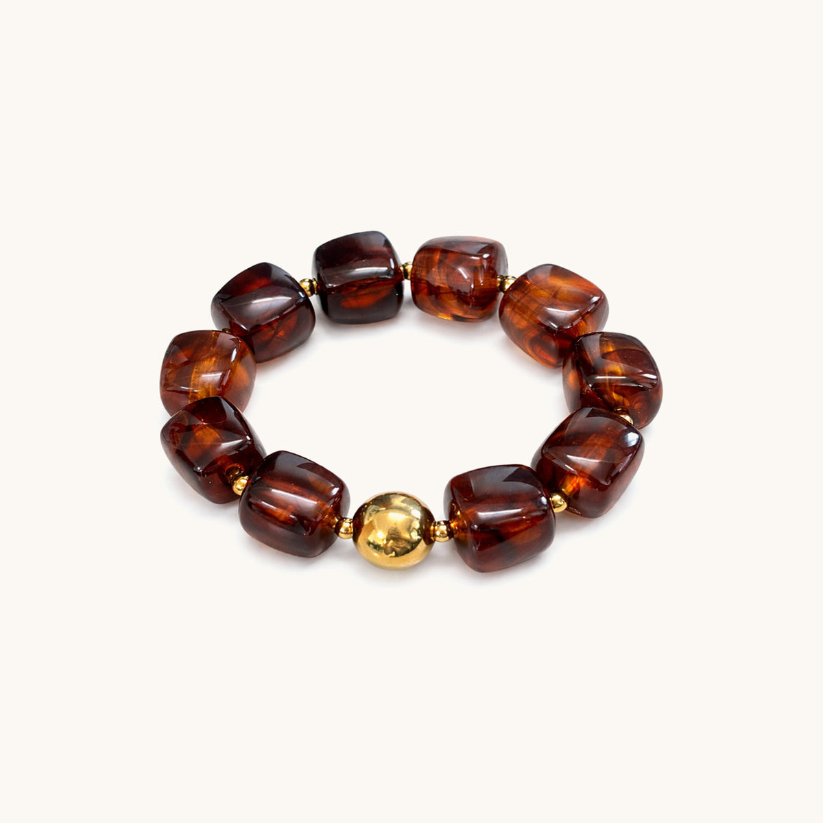 Sunstone Bracelet - 18K Gold Plated image 1