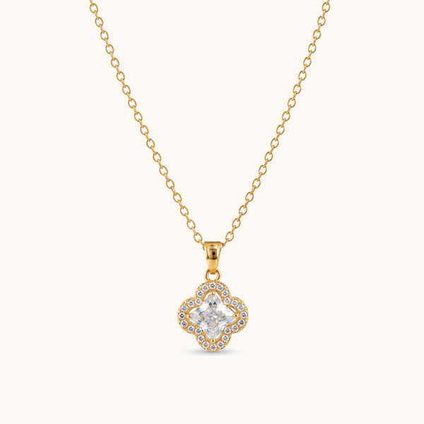 Lucky Clover Necklace - 18K Gold Plated