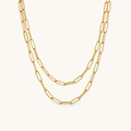 Loop Link Necklace - 18K Gold Plated