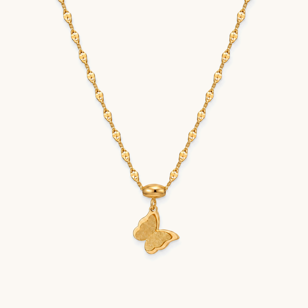 Flutter Necklace - 18K Gold Plated