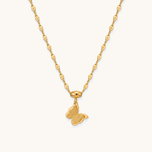 Flutter Necklace - 18K Gold Plated