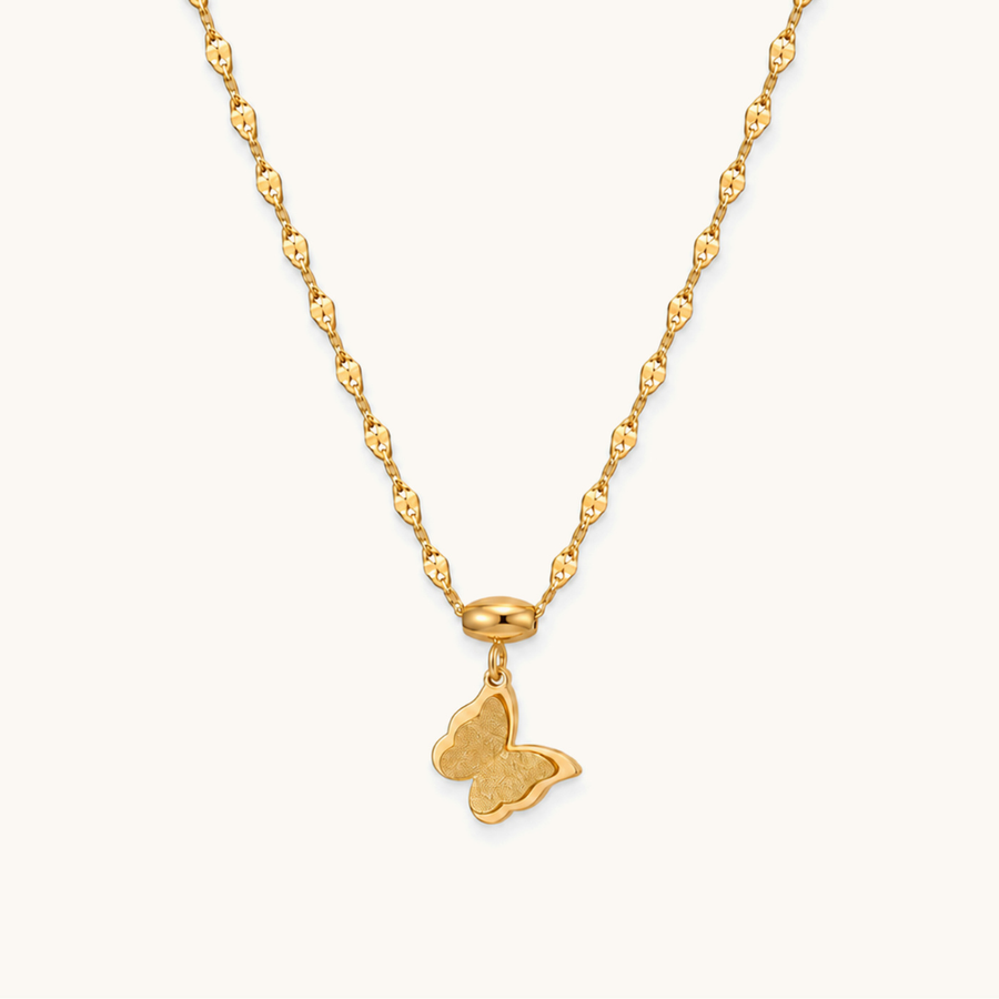 Flutter Necklace - 18K Gold Plated image 1