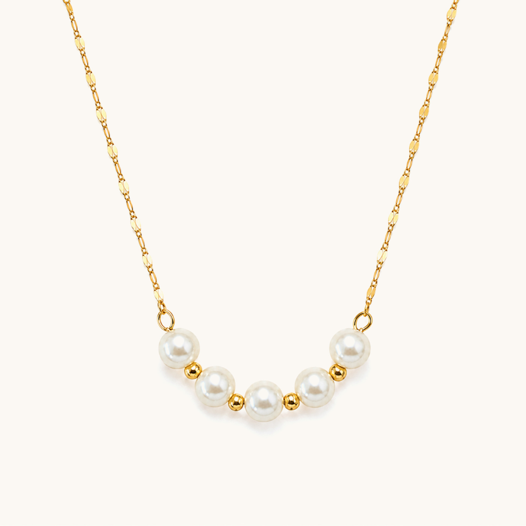 Pearl Harmony Necklace - 18K Gold Plated