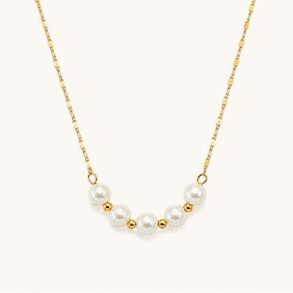 Pearl Harmony Necklace - 18K Gold Plated