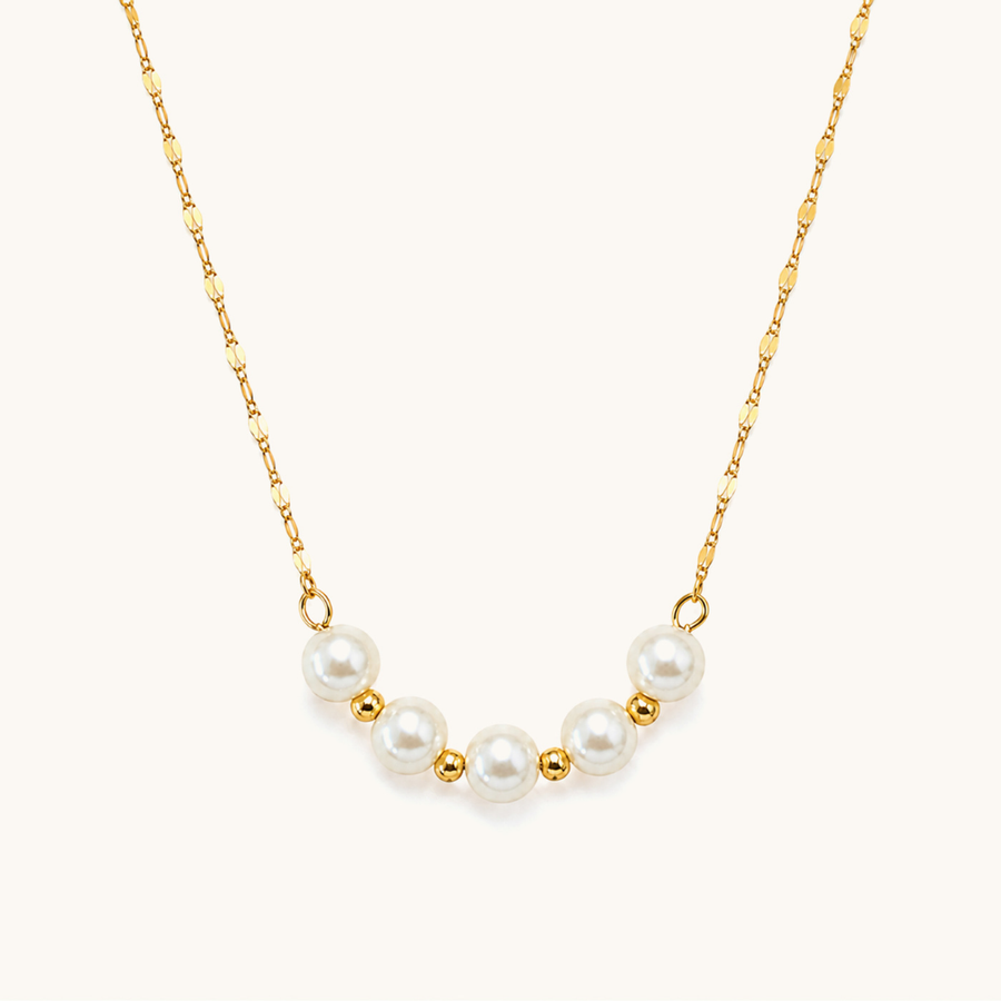 Pearl Harmony Necklace - 18K Gold Plated image 1