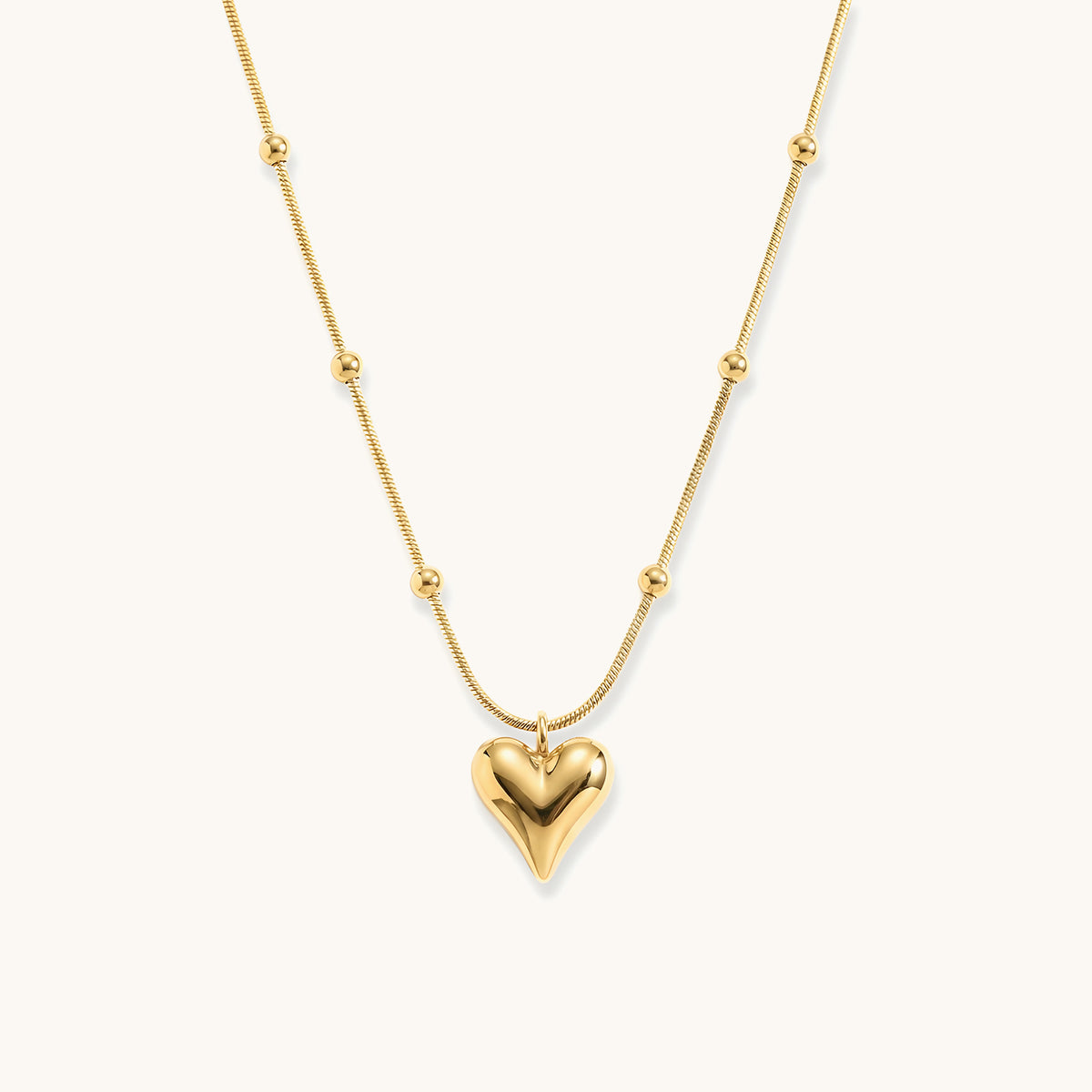 Forever Heart Necklace - 18k Gold Plated image 1