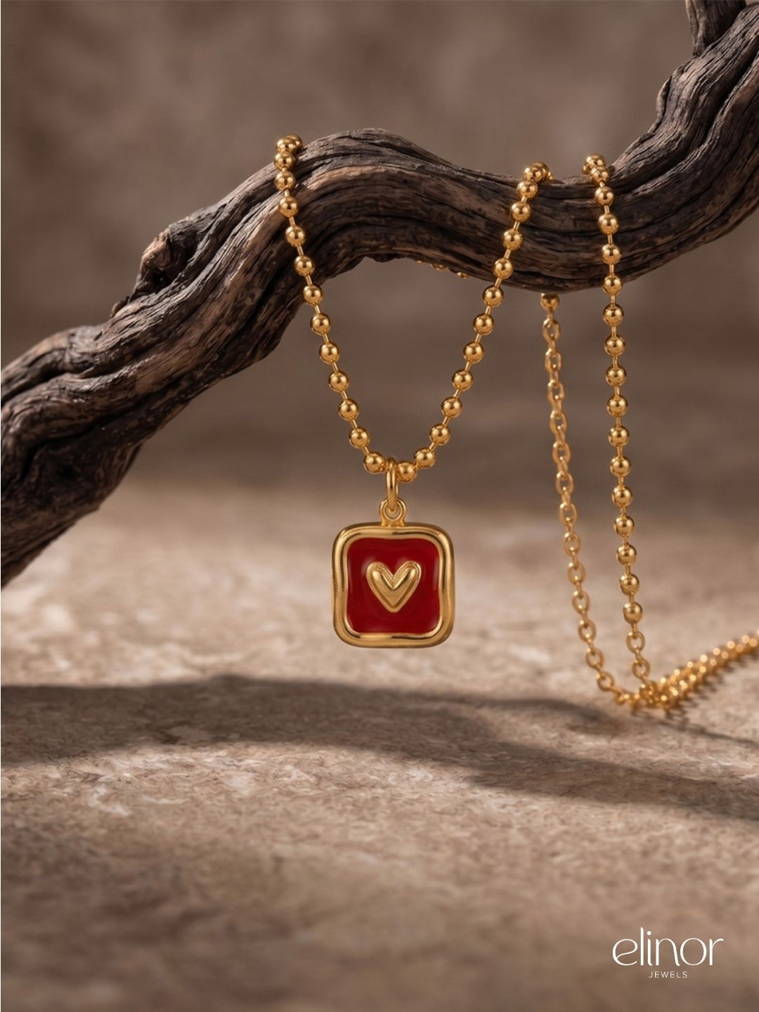 Carmine Necklace - 18k Gold Plated