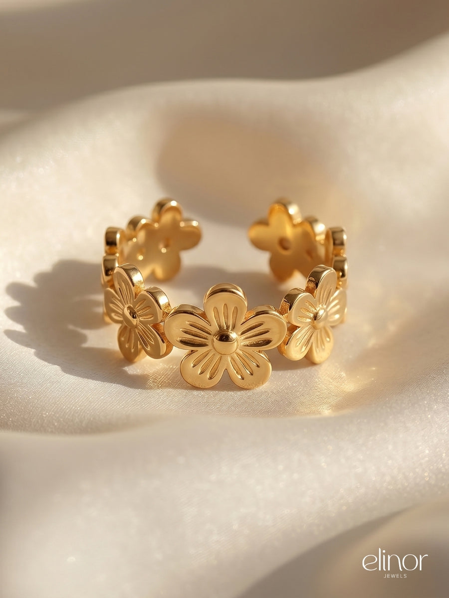 Flora Ring - 18K Gold Plated image 2