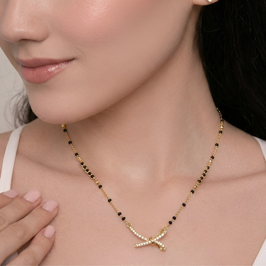Knot Mangalsutra - 18K Gold Plated image 2