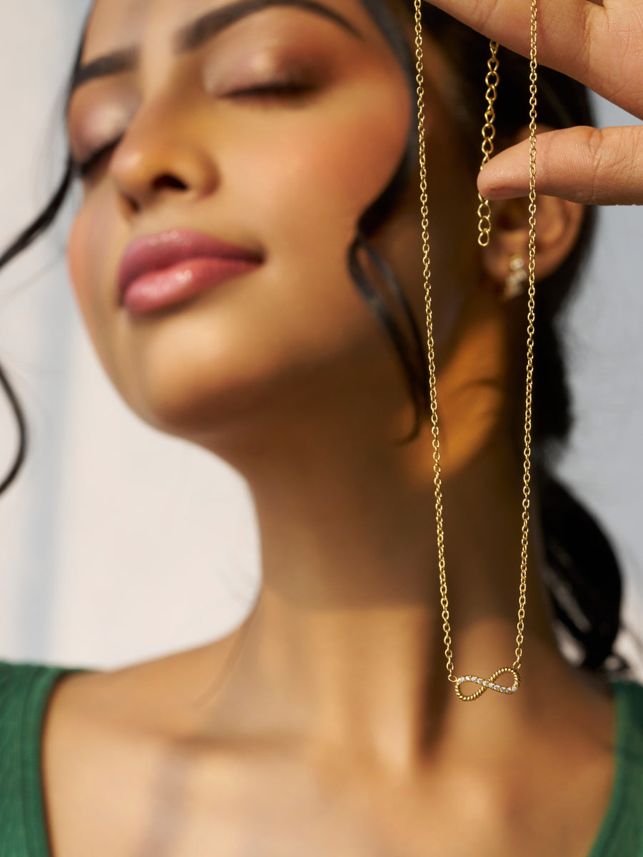 Infinity Necklace - 18K Gold Plated image 7