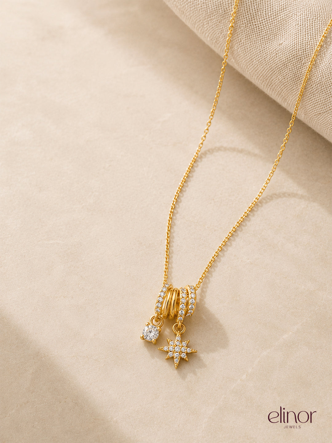 Charms Necklace – 18K Gold Plated