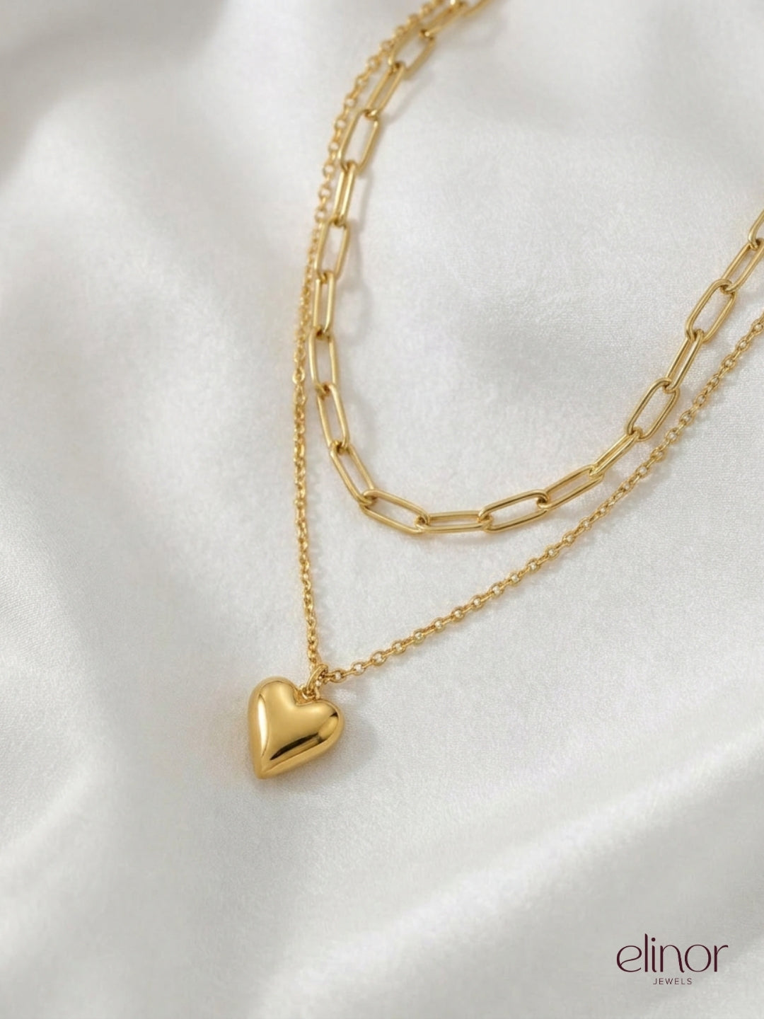Veya Layered Necklace – 18K Gold Plated image 5