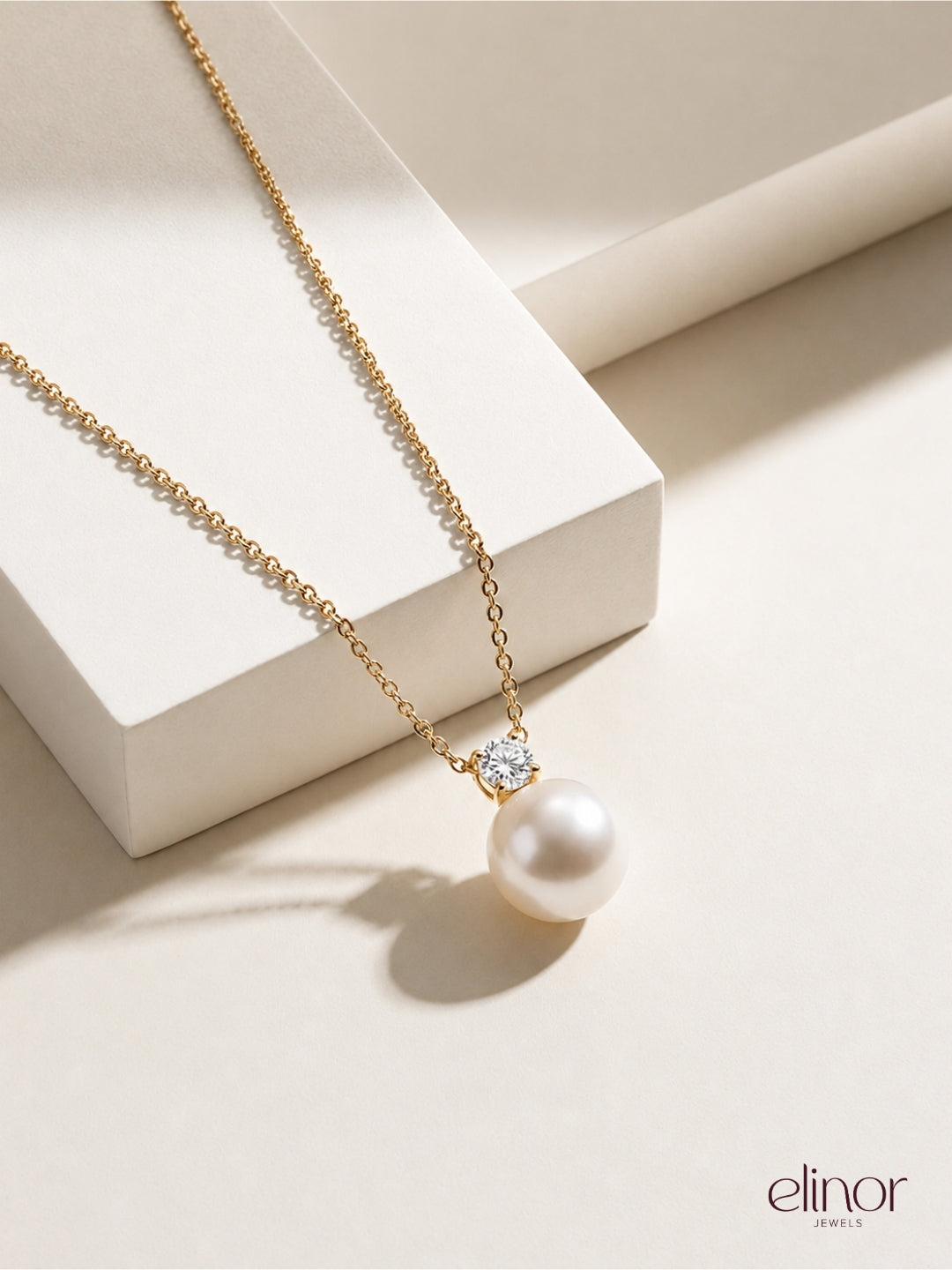 Celest Pearl Necklace - 18k Gold Plated image 5