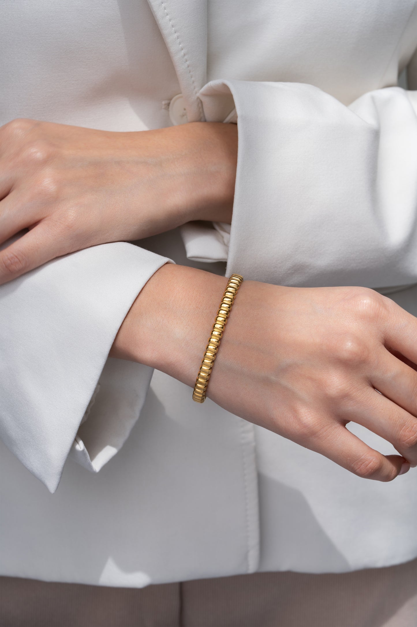 Timeless Gold Cuff -18K Gold Plated