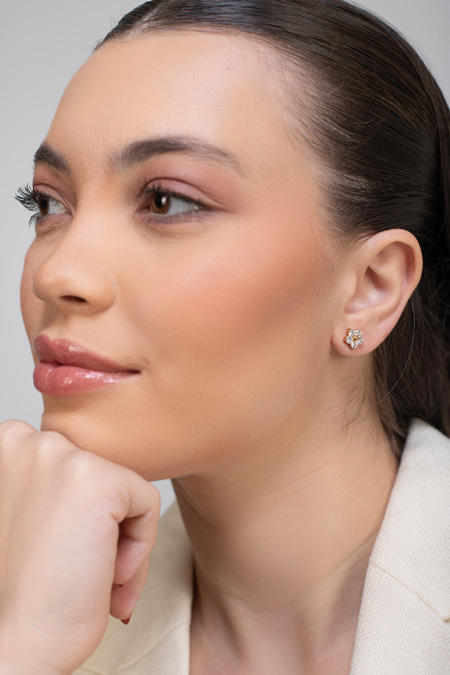 Kathleen Studs - 18K Gold Plated image 2