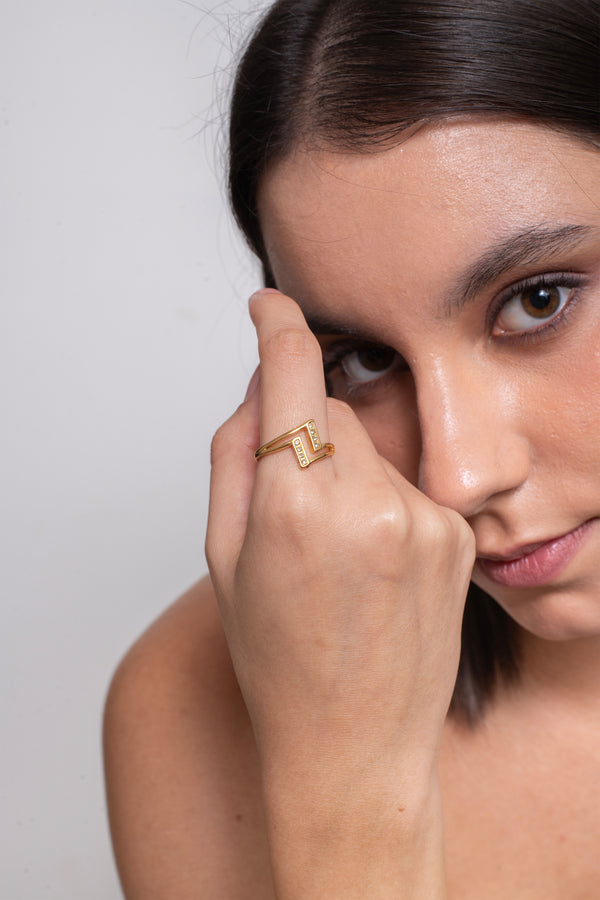 Vetra Ring – 18K Gold Plated