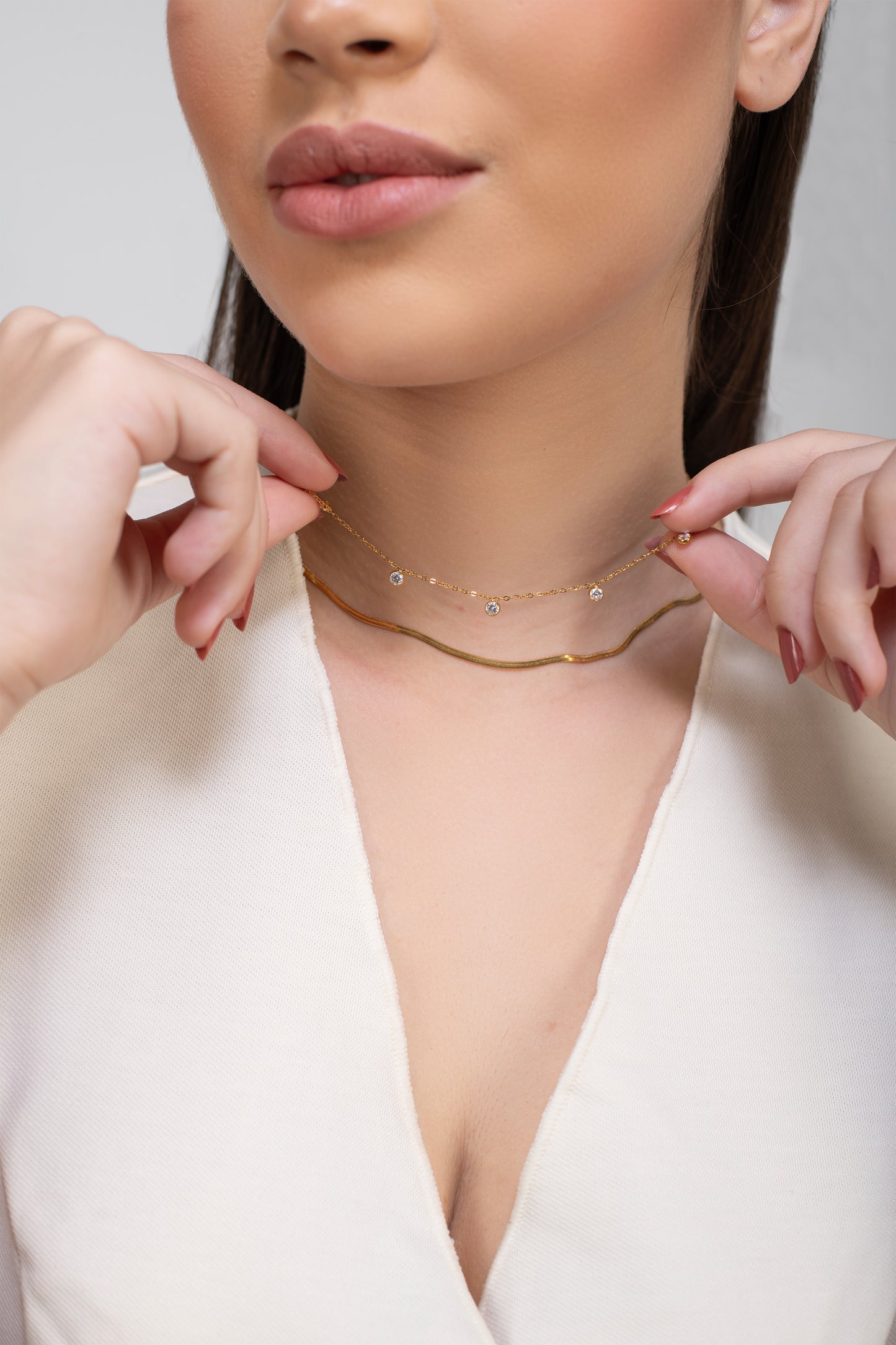 Delia Layered Necklace 18K Gold Plated