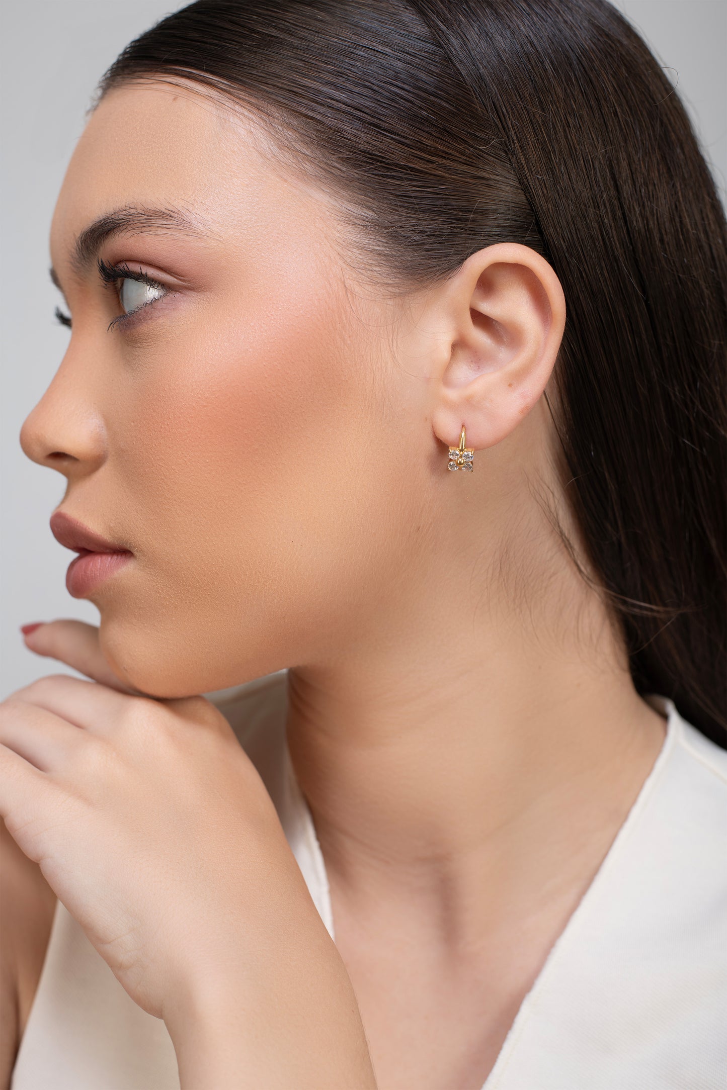 Juniper Huggies  - 18K Gold Plated
