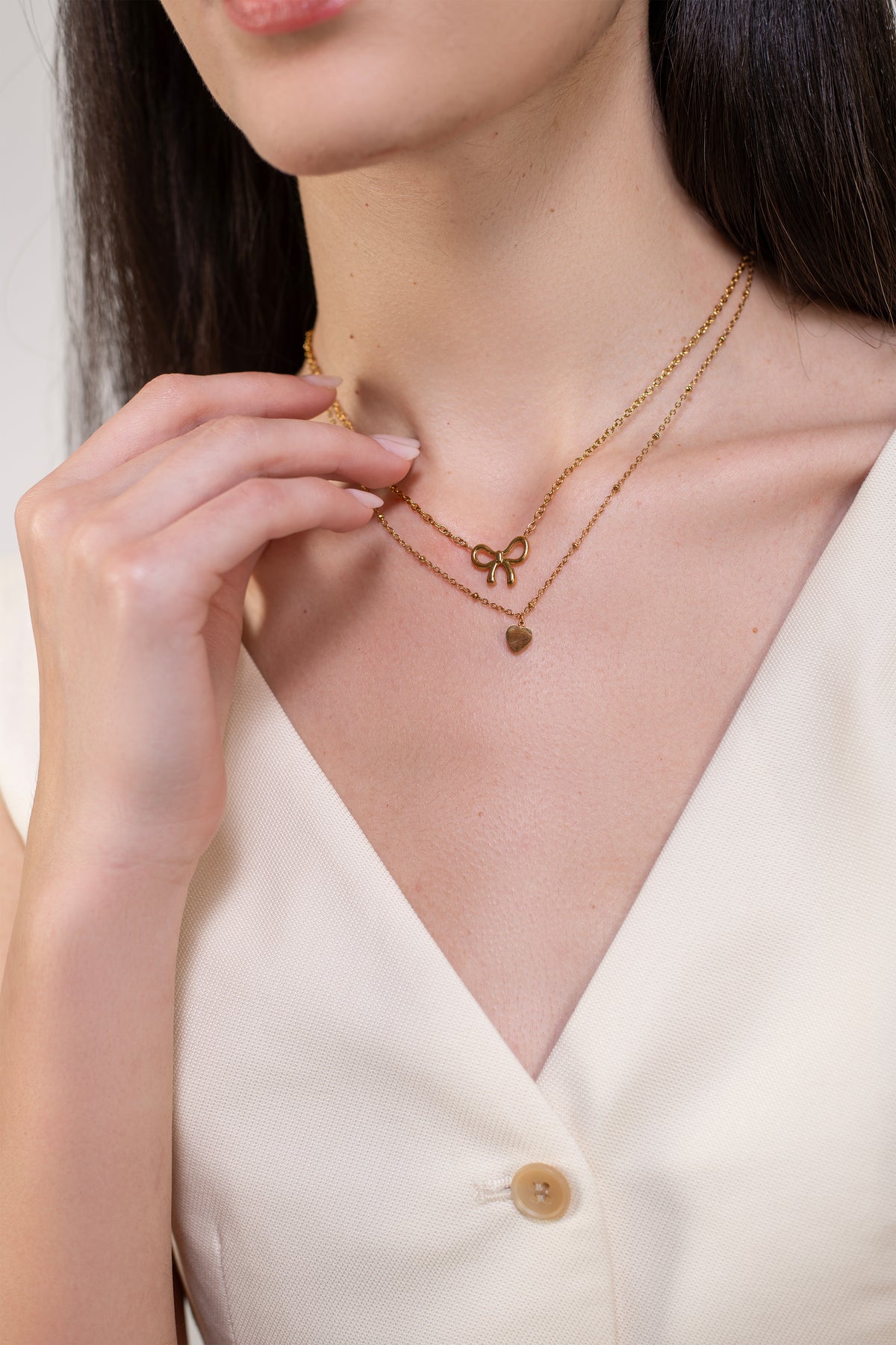 Stack Me Love Necklace - 18K Gold Plated image 3