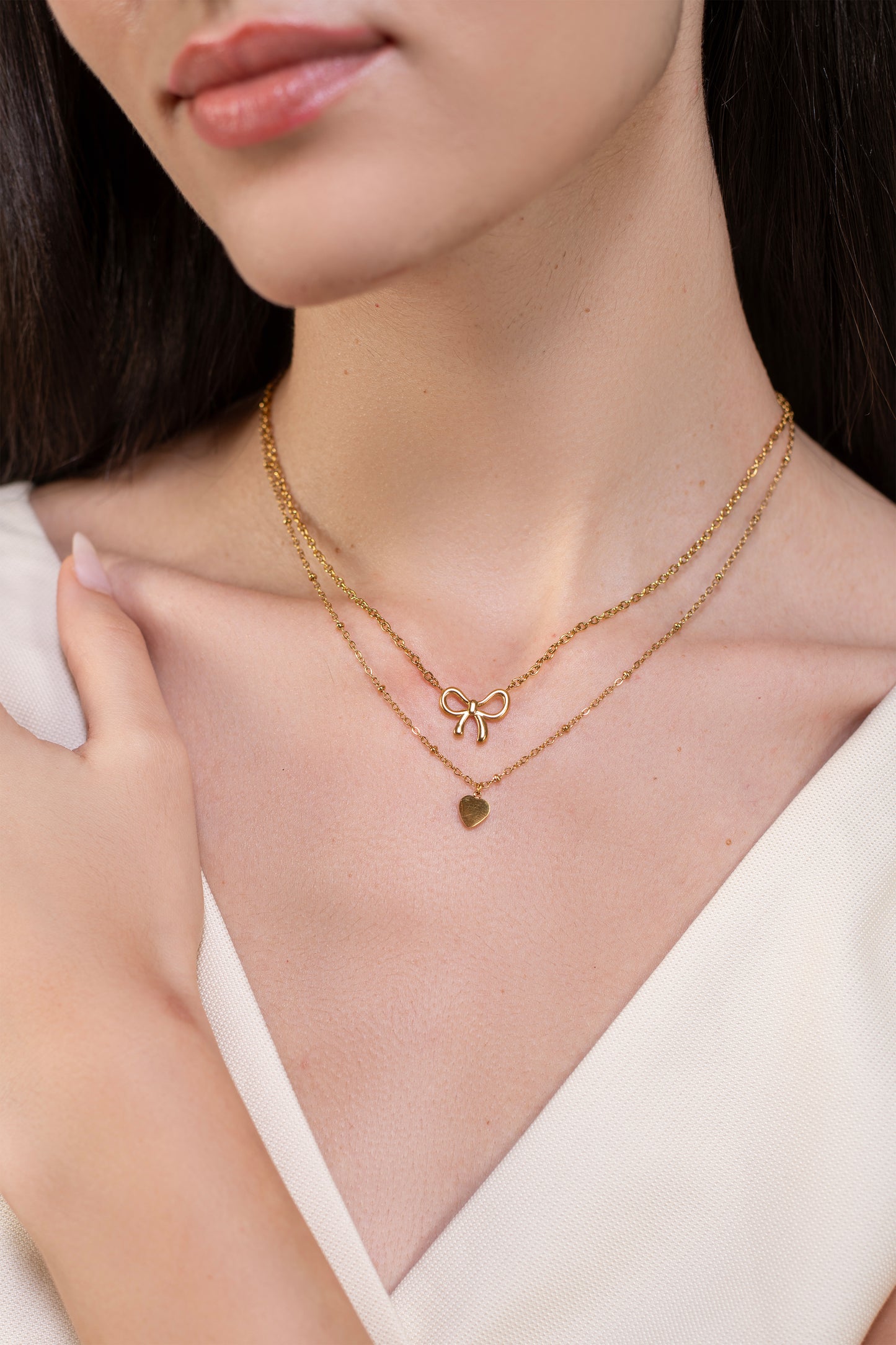 Stack Me Love Necklace - 18K Gold Plated