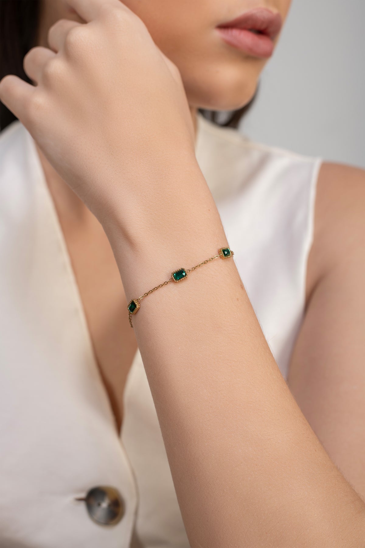 Meher Bracelet-18K Gold Plated image 3