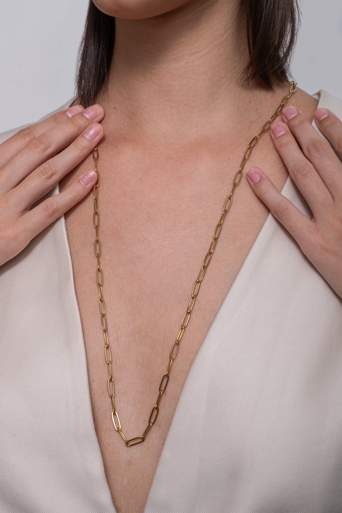 Loop Link Necklace - 18K Gold Plated