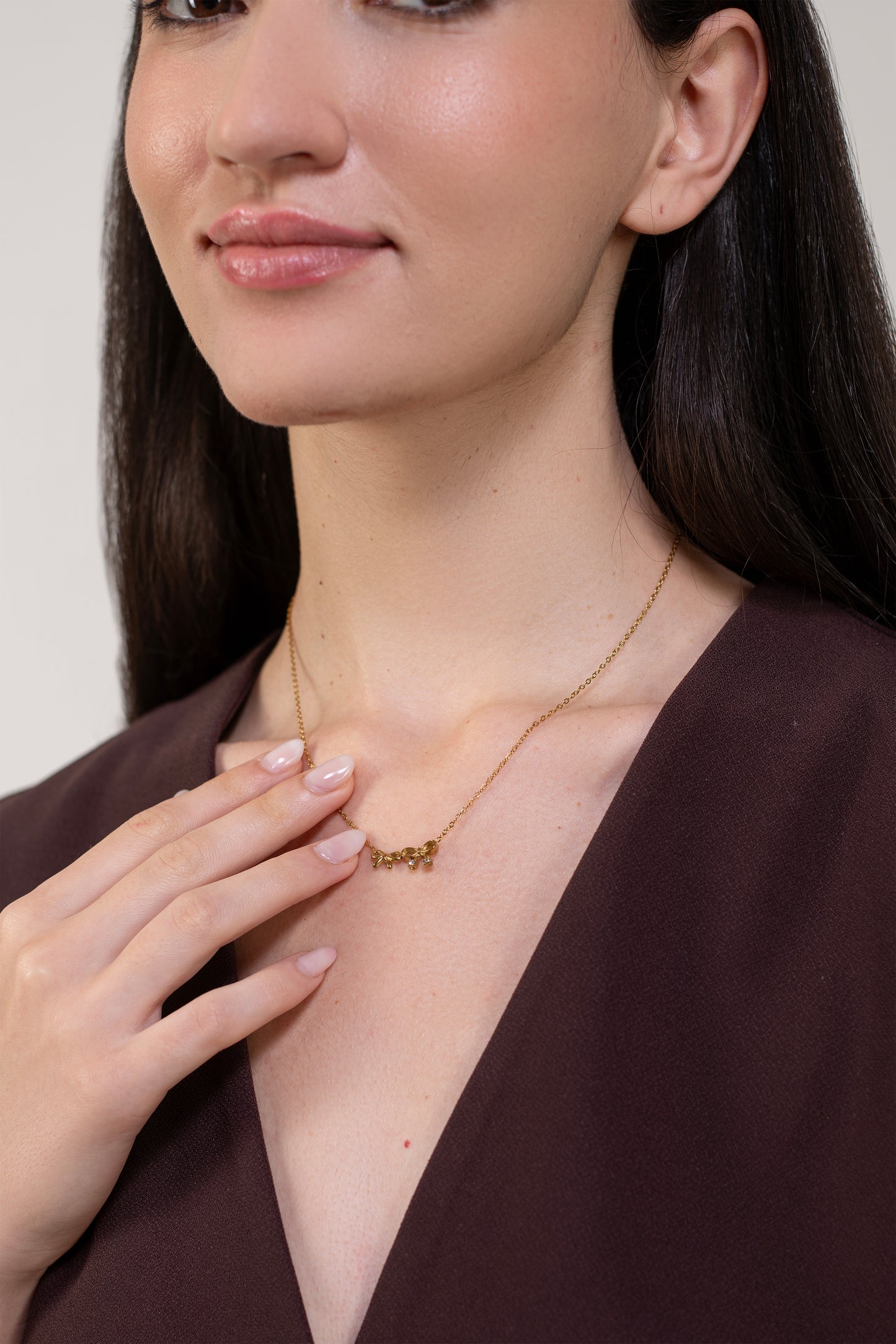 Cupid Bow Necklace - 18K Gold Plated