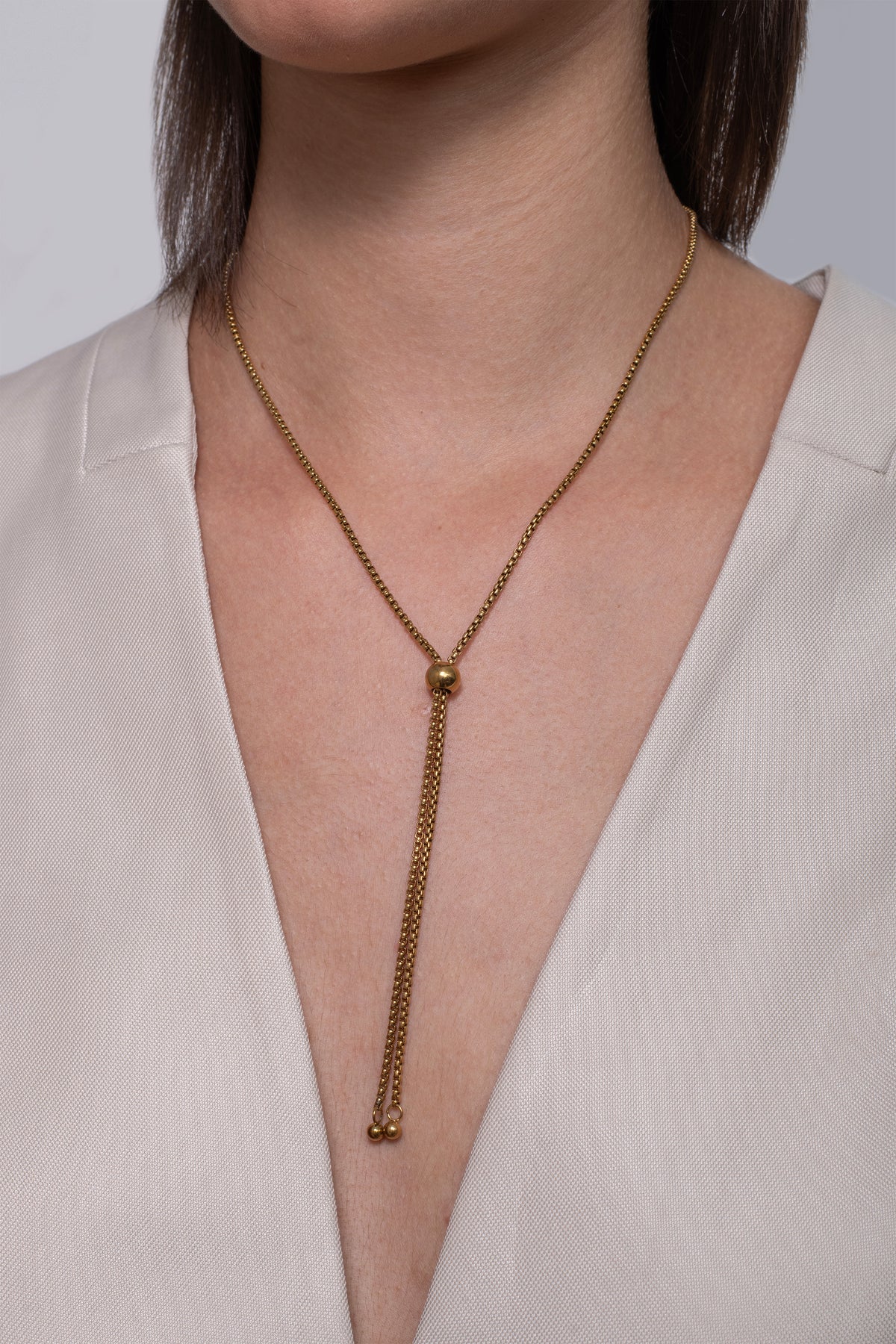 Knot Drop Necklace - 18K Gold Plated image 4