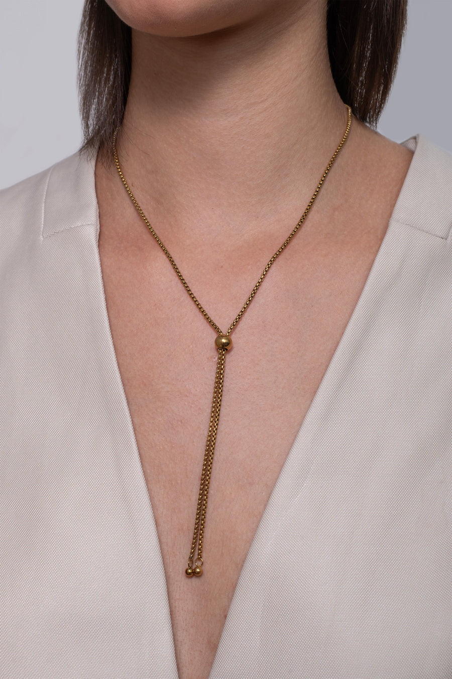 Knot Drop Necklace - 18K Gold Plated image 4