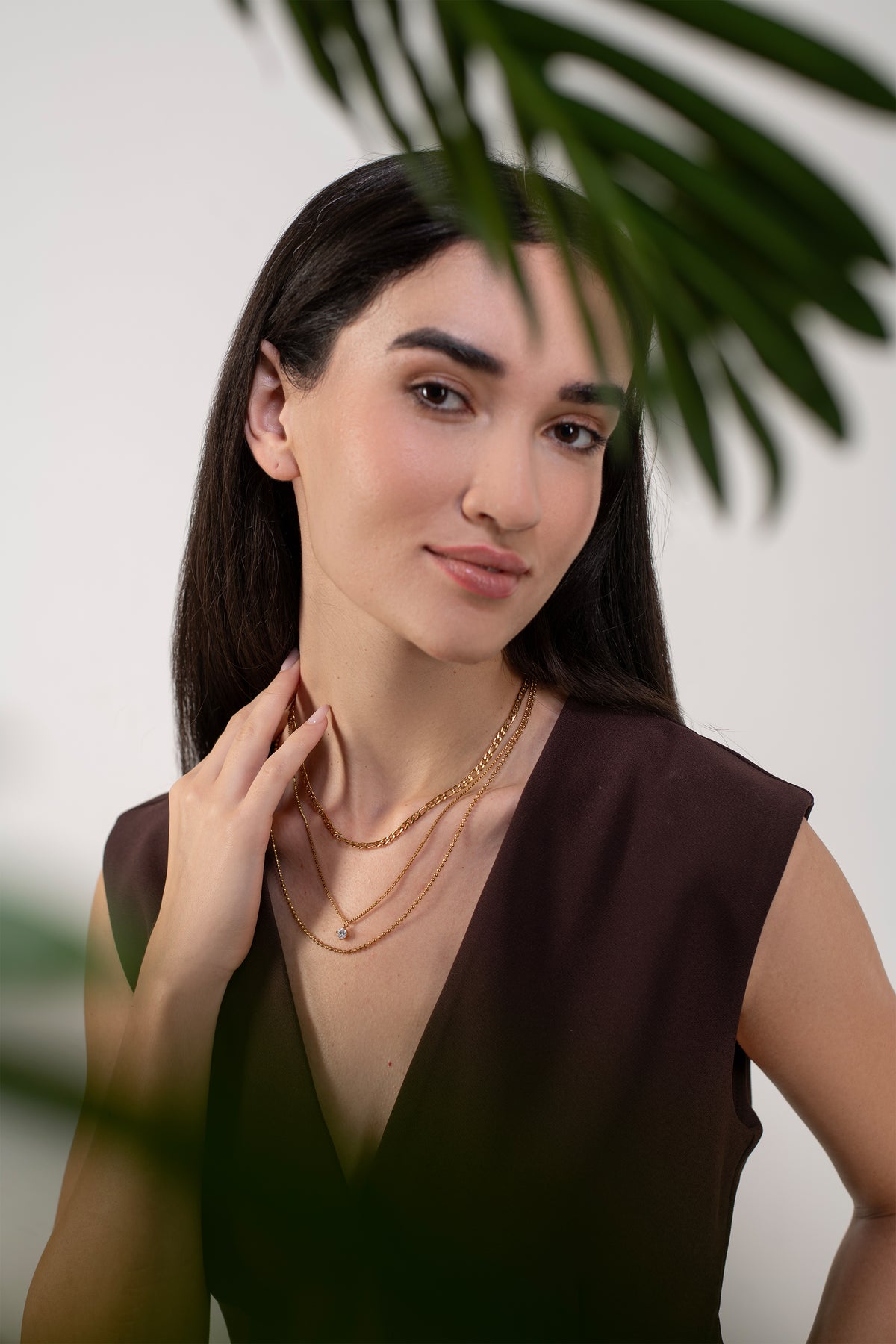 Riley Stack Necklace - 18K Gold Plated image 3