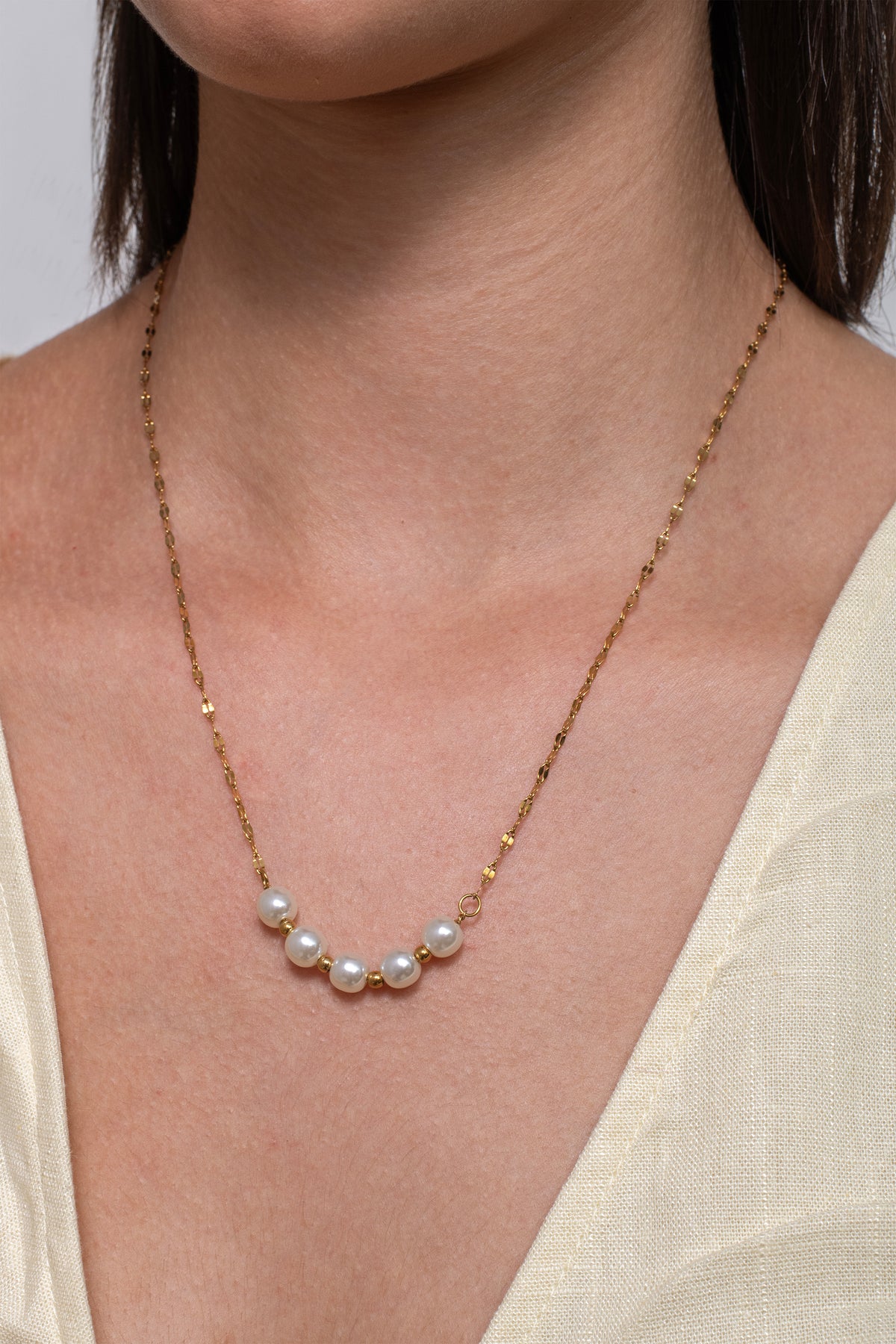 Pearl Harmony Necklace - 18K Gold Plated