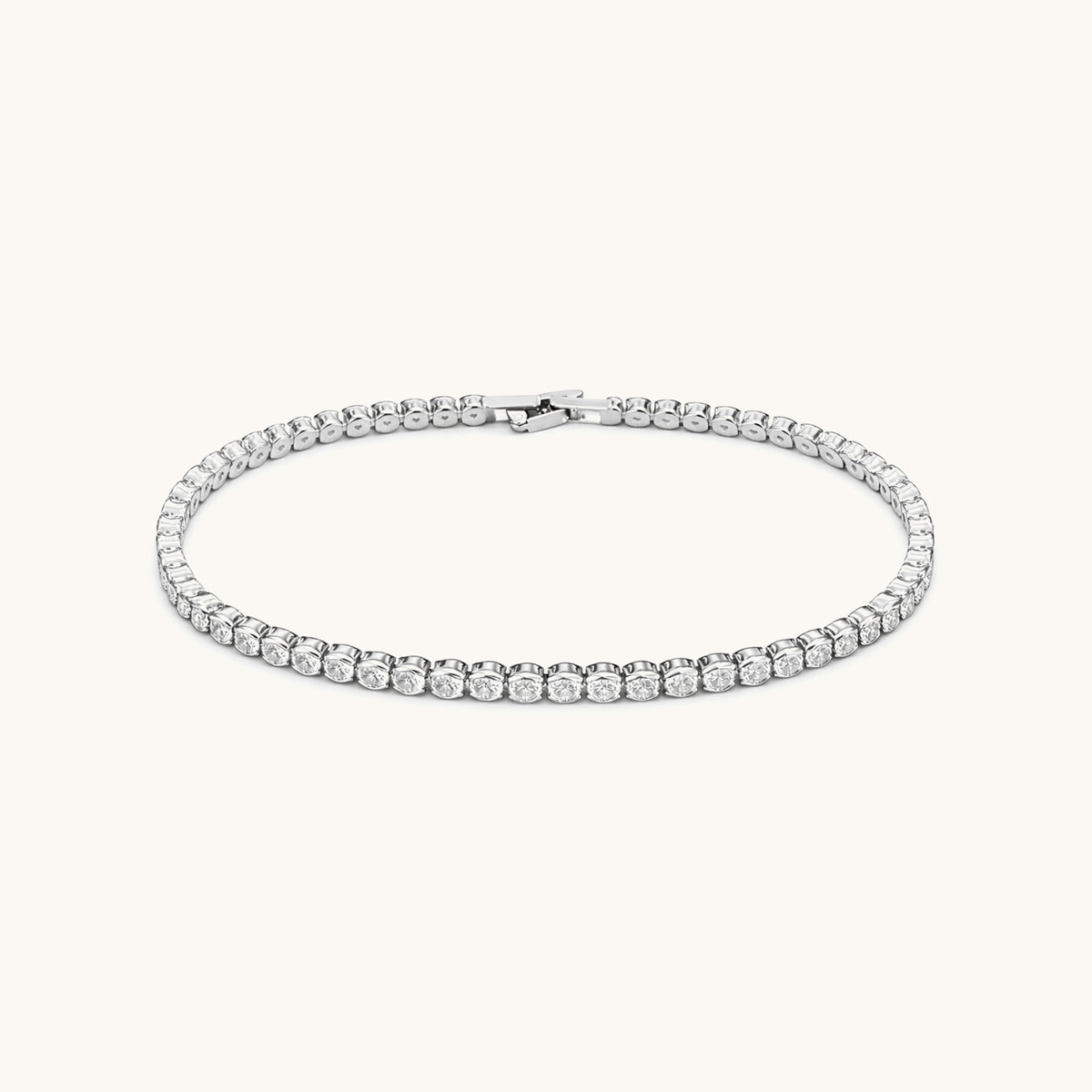 Circle Tennis Bracelet - Silver Edition image 1