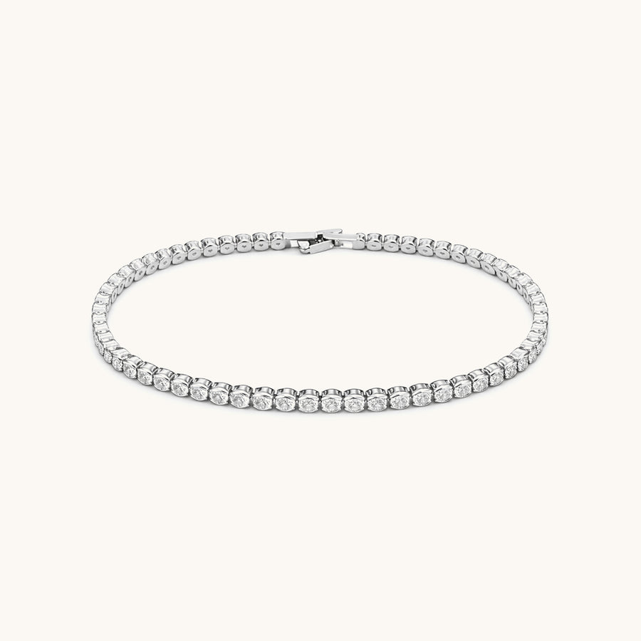 Circle Tennis Bracelet - Silver Edition image 1