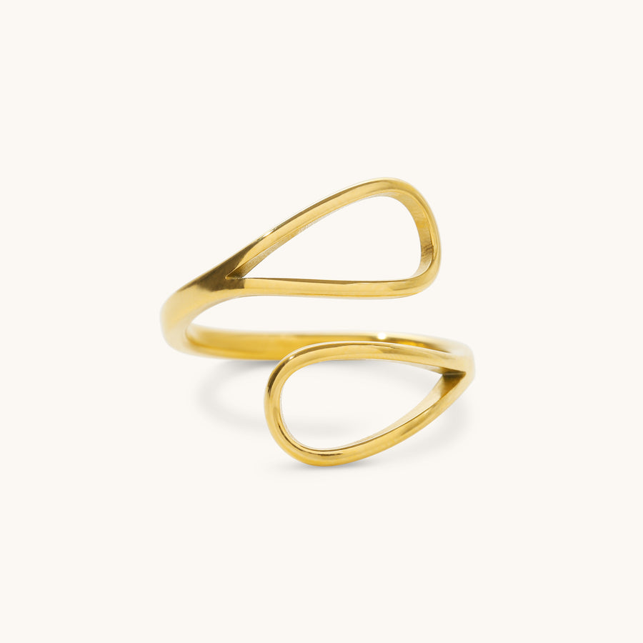 Duet Ring - 18K Gold plated image 1