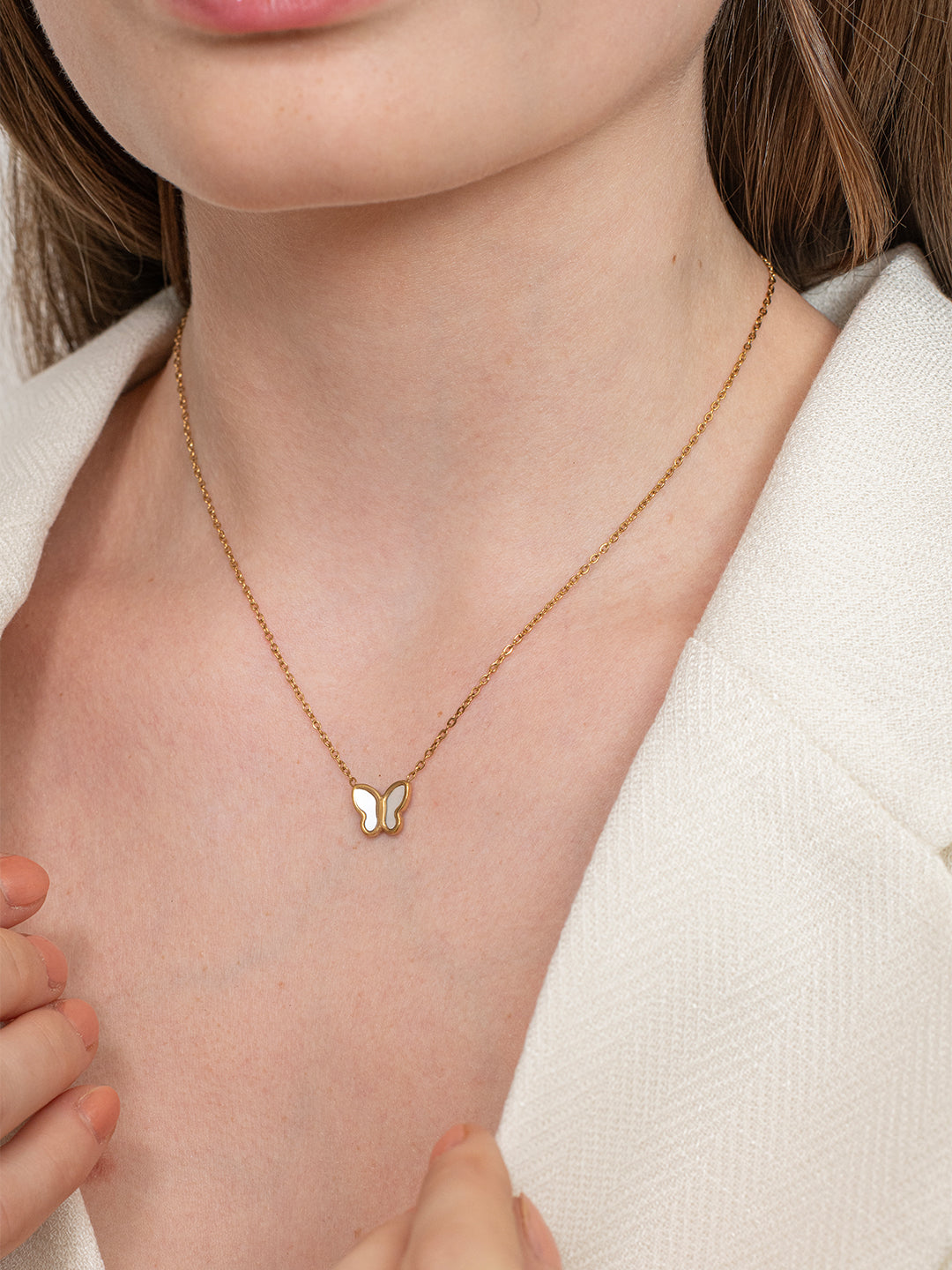 Sweet Wings Necklace - 18K Gold Plated image 3