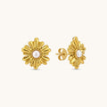 Floris Studs - 18K Gold Plated