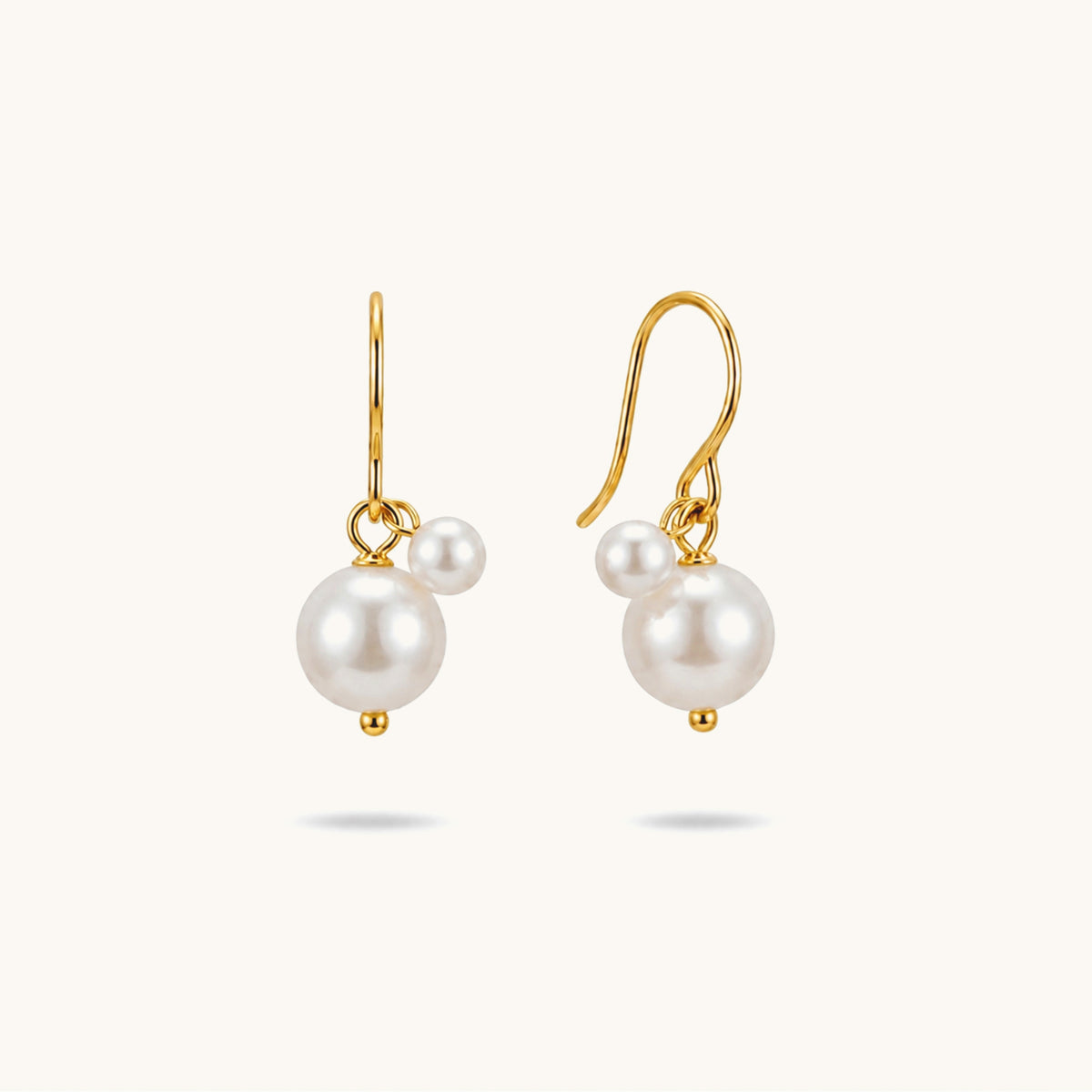 Nuvi Pearl Drops - 18K Gold Plated image 1