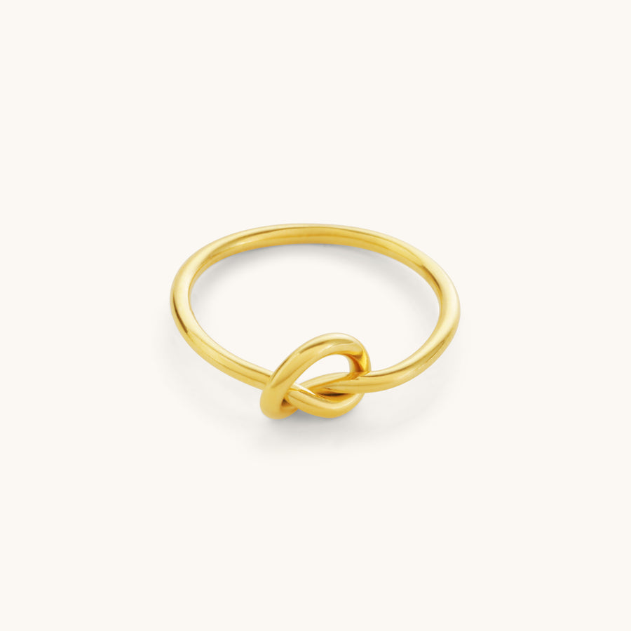 Love Knot Ring  - 18K Gold Plated image 1