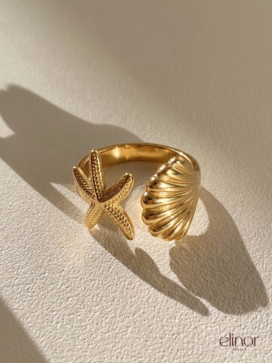 Shell Ring – 18K Gold Plated image 2