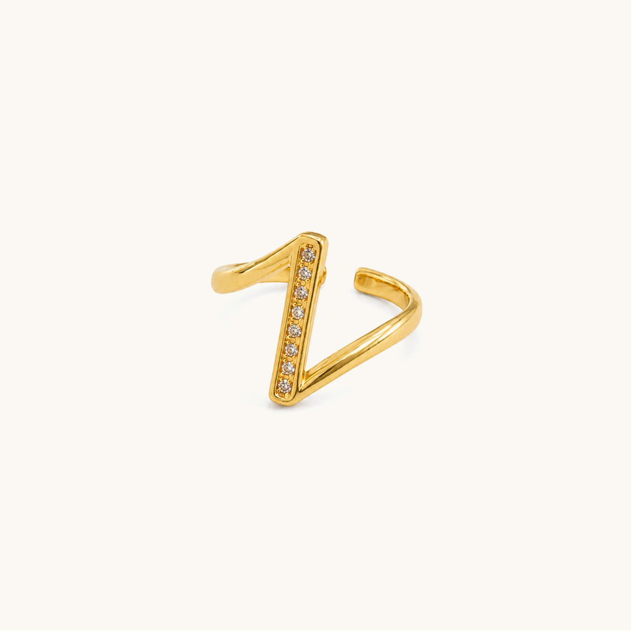 Zivra Ring – 18K Gold Plated image 1