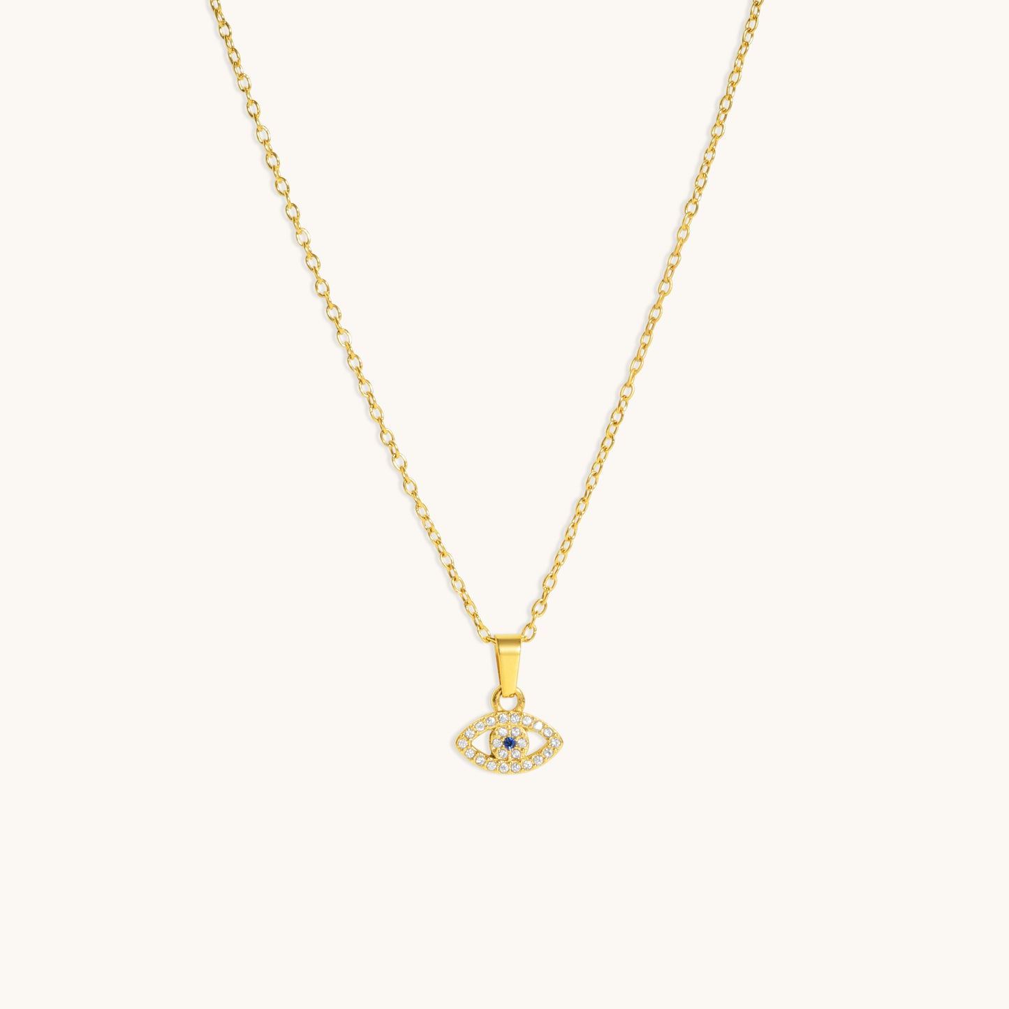 Evil Eye Necklace 18K Gold Plated - Main Image