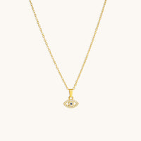 Evil Eye Necklace - 18K Gold Plated