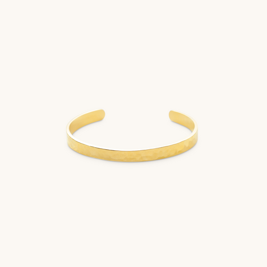 Hammered Cuff - 18K Gold Plated