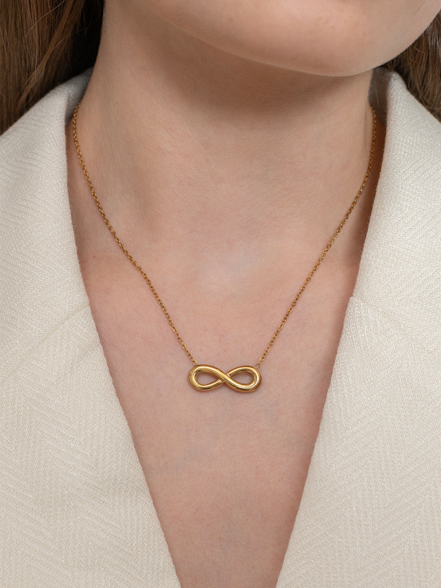 Infinity Loop Necklace – 18K Gold Plated image 4