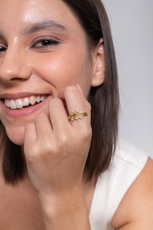 Tiara Ring – 18K Gold Plated
